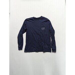 Vineyard Vines Navy Soft Long Sleeve‎ Hanukkah 2016 Long sleeve tee shirt